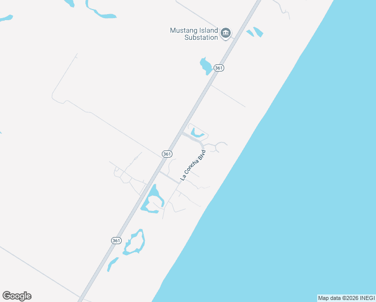 map of restaurants, bars, coffee shops, grocery stores, and more near 7409 Texas 361 in Port Aransas