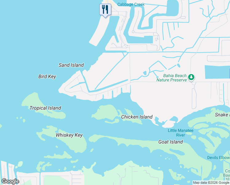 map of restaurants, bars, coffee shops, grocery stores, and more near 3215 West Shell Point Road in Ruskin