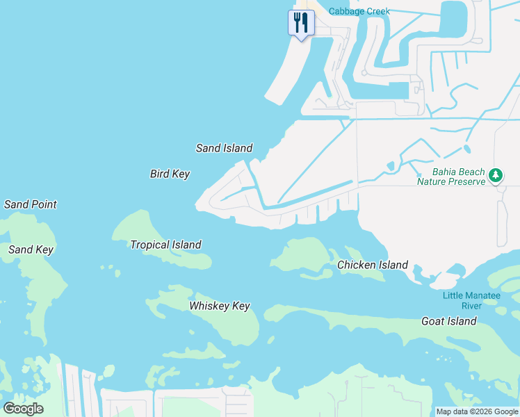 map of restaurants, bars, coffee shops, grocery stores, and more near 203 South Canal Street in Ruskin