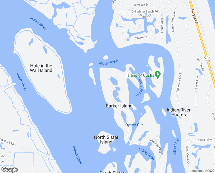 map of restaurants, bars, coffee shops, grocery stores, and more near 151 Terrapin Point in Vero Beach
