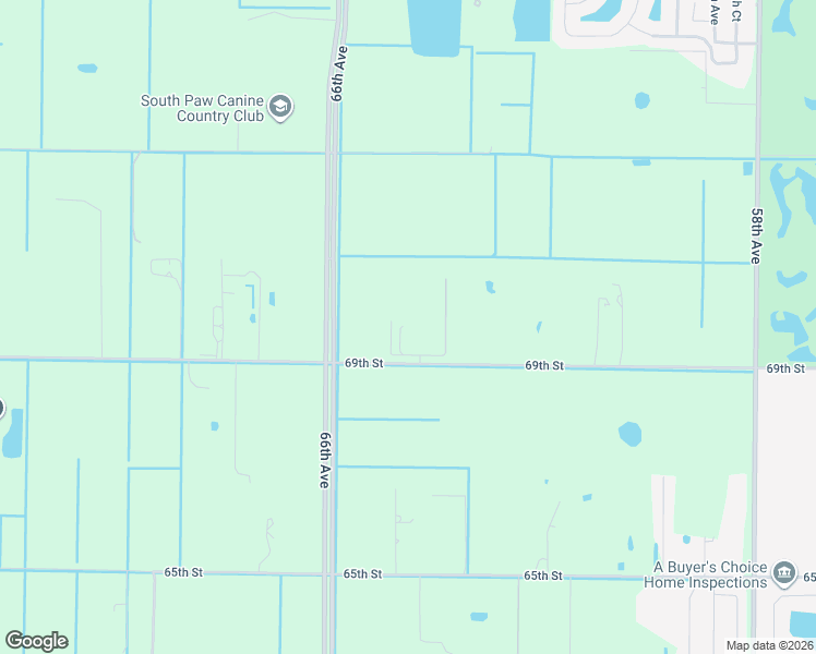 map of restaurants, bars, coffee shops, grocery stores, and more near 6470 69th Street in Vero Beach