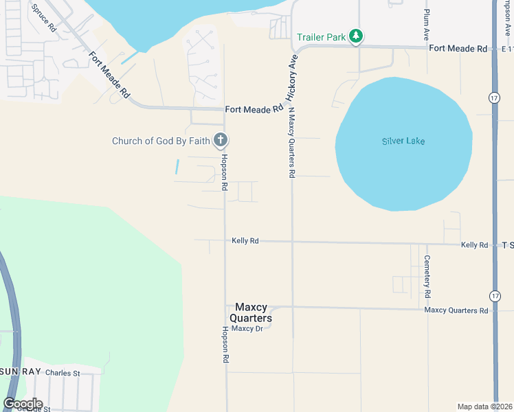 map of restaurants, bars, coffee shops, grocery stores, and more near 32 Monroe Street in Frostproof