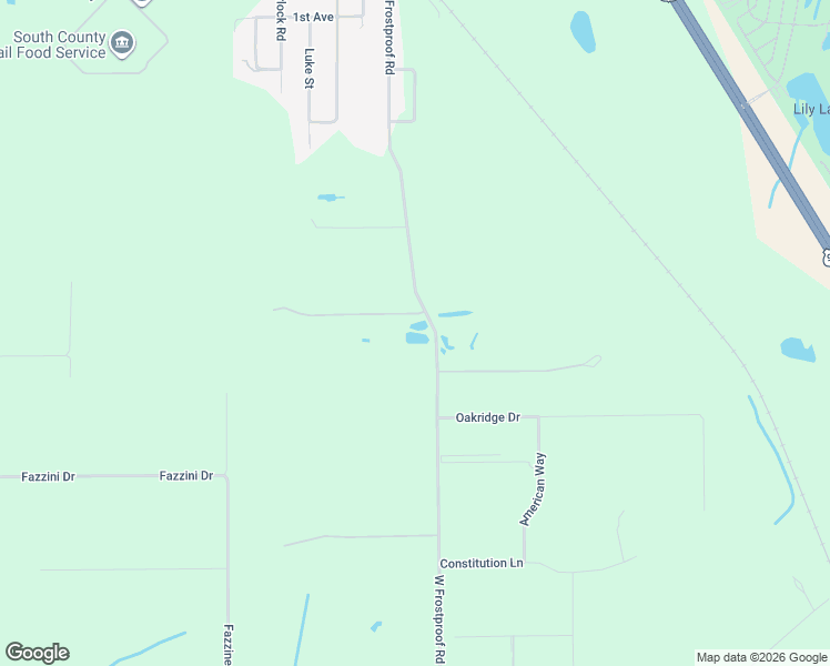 map of restaurants, bars, coffee shops, grocery stores, and more near 890 West Frostproof Road in Frostproof