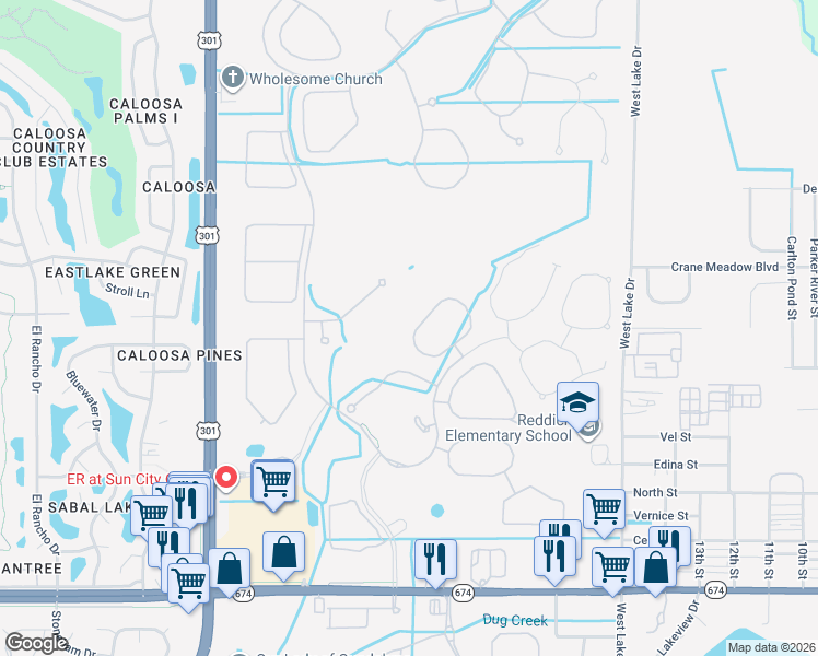 map of restaurants, bars, coffee shops, grocery stores, and more near 5059 Ivory Stone Drive in Wimauma