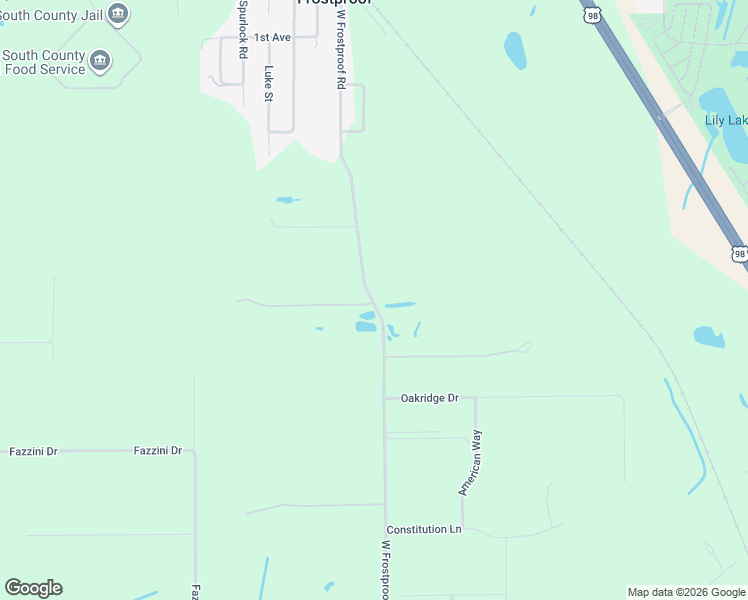 map of restaurants, bars, coffee shops, grocery stores, and more near 890 West Frostproof Road in Frostproof