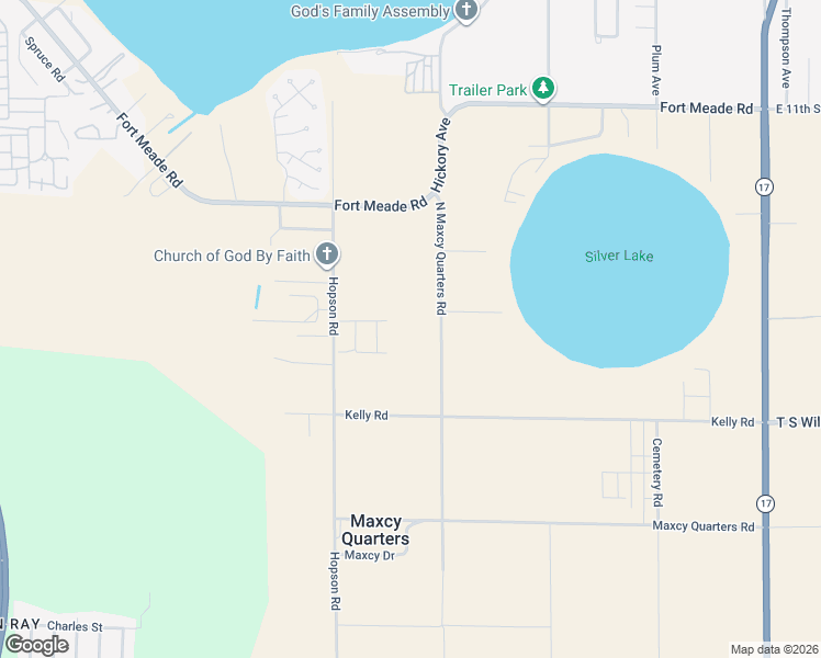 map of restaurants, bars, coffee shops, grocery stores, and more near 32 Monroe Street in Frostproof