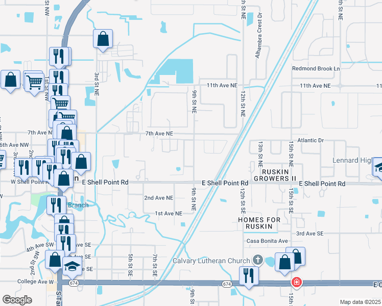 506 9th Street Northeast, Ruskin FL Walk Score