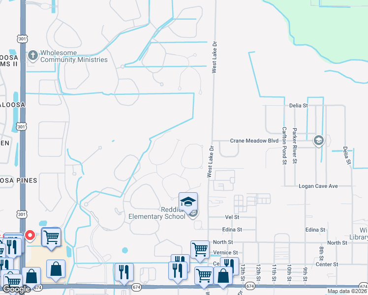 map of restaurants, bars, coffee shops, grocery stores, and more near 16619 Mosaic Oar Drive in Wimauma