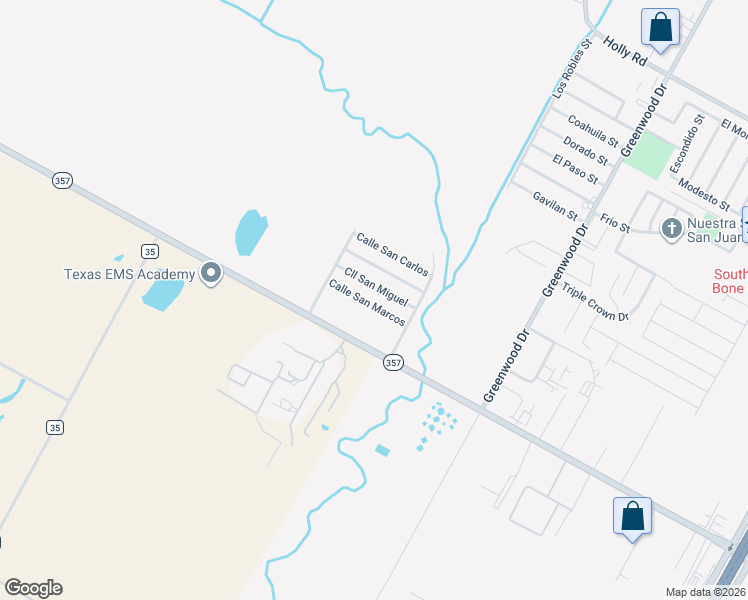 map of restaurants, bars, coffee shops, grocery stores, and more near 1318 Calle San Marcos in Corpus Christi