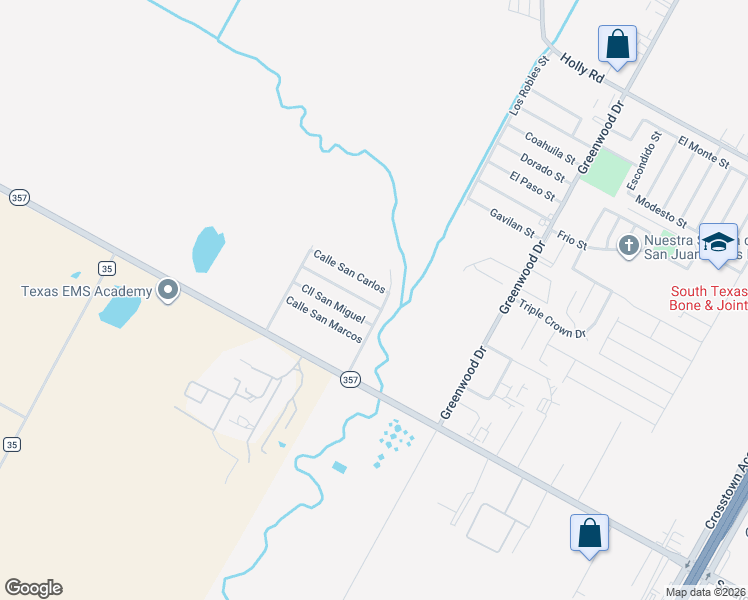 map of restaurants, bars, coffee shops, grocery stores, and more near 1330 Calle San Carlos in Corpus Christi