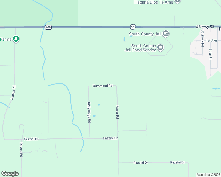 map of restaurants, bars, coffee shops, grocery stores, and more near 105 Farrer Road in Frostproof