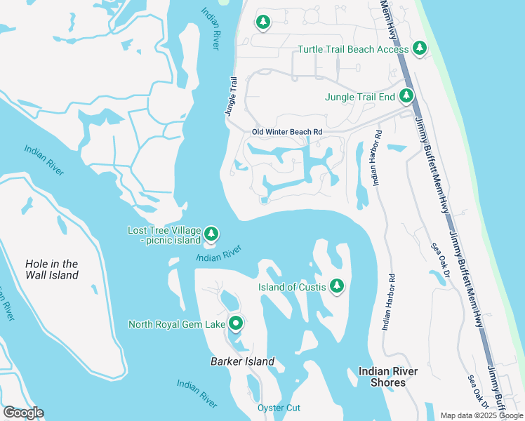 map of restaurants, bars, coffee shops, grocery stores, and more near 110 Estuary Circle in Vero Beach
