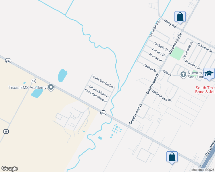 map of restaurants, bars, coffee shops, grocery stores, and more near 1330 Calle San Carlos in Corpus Christi