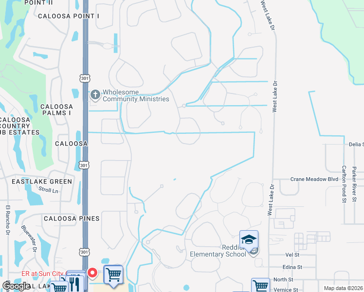 map of restaurants, bars, coffee shops, grocery stores, and more near 16227 Diamond Bay Drive in Wimauma