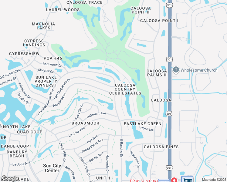 map of restaurants, bars, coffee shops, grocery stores, and more near 1901 El Rancho Drive in Sun City Center