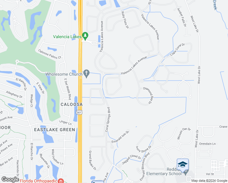 map of restaurants, bars, coffee shops, grocery stores, and more near 16149 Amethyst Key Drive in Wimauma