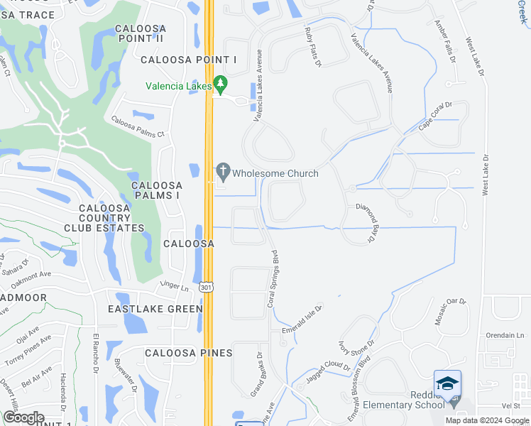 map of restaurants, bars, coffee shops, grocery stores, and more near 16212 Amethyst Key Drive in Wimauma