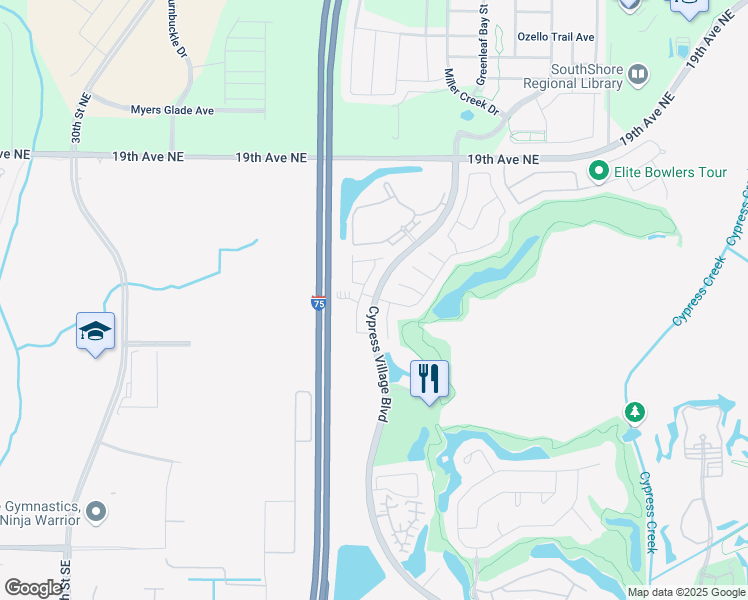 map of restaurants, bars, coffee shops, grocery stores, and more near in Ruskin