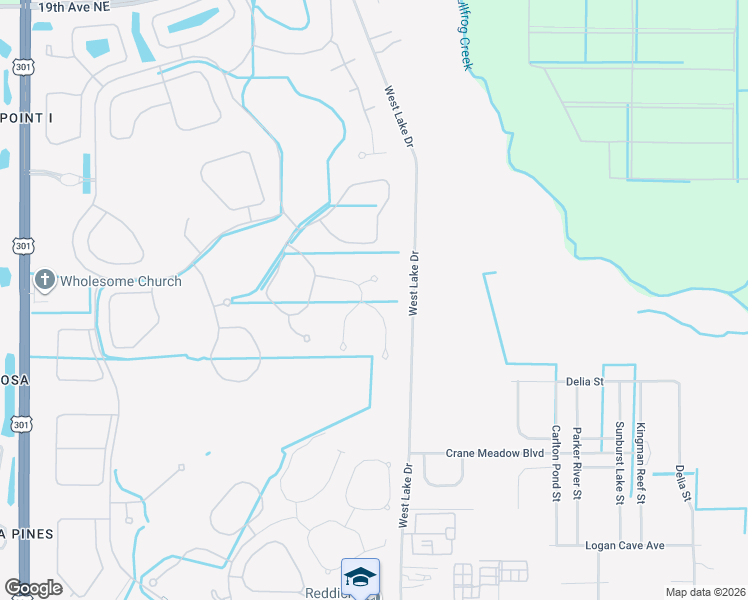 map of restaurants, bars, coffee shops, grocery stores, and more near 16113 Cedar Key Drive in Wimauma