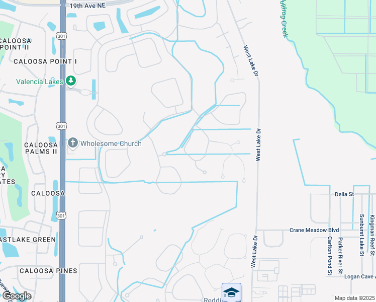 map of restaurants, bars, coffee shops, grocery stores, and more near 16127 Cape Coral Drive in Wimauma