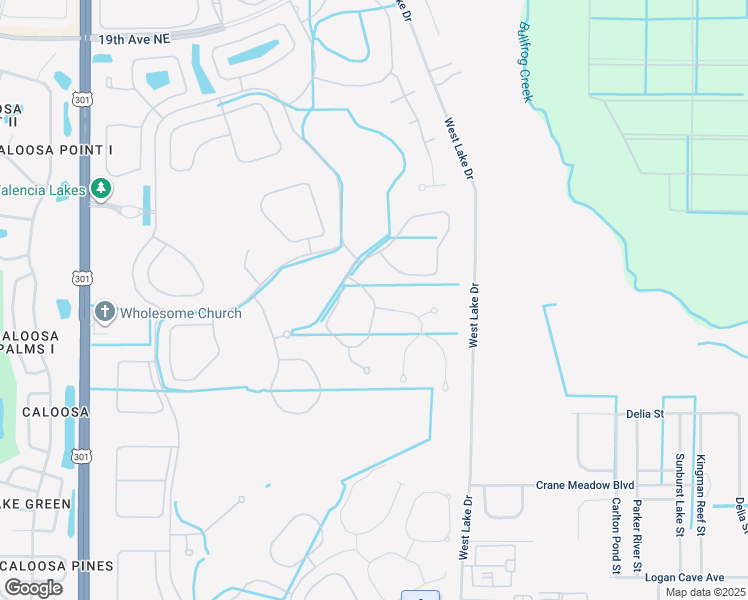 map of restaurants, bars, coffee shops, grocery stores, and more near 16015 Cape Coral Drive in Wimauma