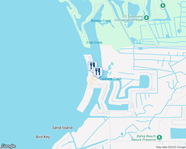 map of restaurants, bars, coffee shops, grocery stores, and more near 611 Destiny Drive in Ruskin