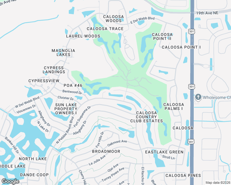 map of restaurants, bars, coffee shops, grocery stores, and more near 2110 West View Drive in Sun City Center