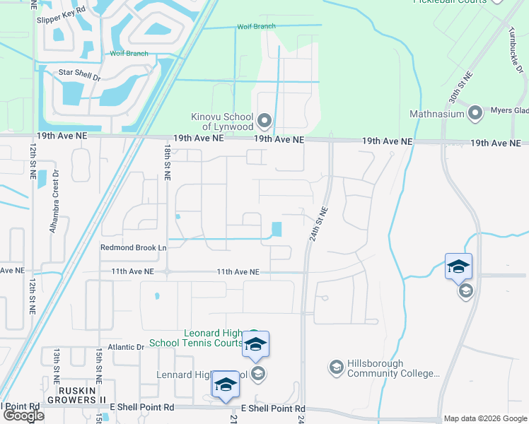 map of restaurants, bars, coffee shops, grocery stores, and more near 2136 Richwood Pike Drive in Ruskin