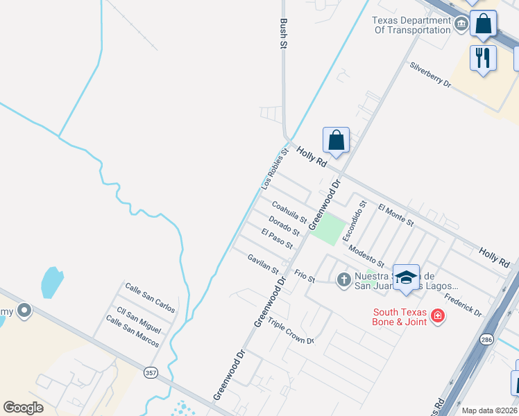map of restaurants, bars, coffee shops, grocery stores, and more near 1410 Coahuila Street in Corpus Christi