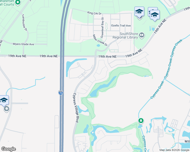 map of restaurants, bars, coffee shops, grocery stores, and more near 1511 Oracle Drive in Sun City Center