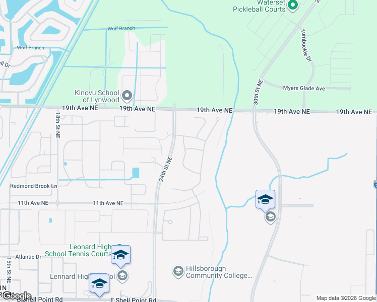 map of restaurants, bars, coffee shops, grocery stores, and more near 1517 Little Hawk Drive in Ruskin