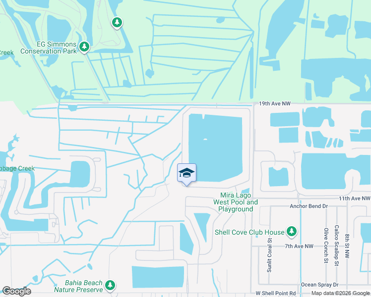 map of restaurants, bars, coffee shops, grocery stores, and more near 1760 Mira Lago Circle in Ruskin