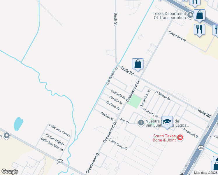 map of restaurants, bars, coffee shops, grocery stores, and more near 1410 Coahuila Street in Corpus Christi
