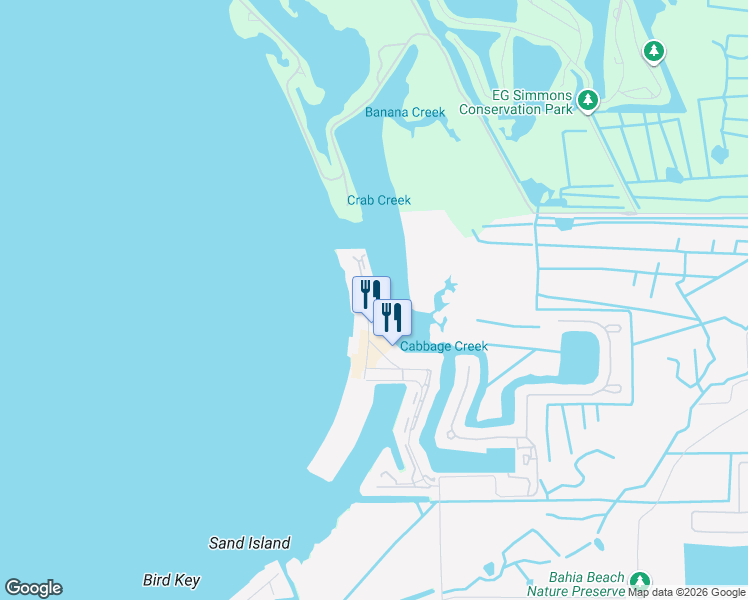 map of restaurants, bars, coffee shops, grocery stores, and more near 803 Bahia Del Sol Drive in Ruskin