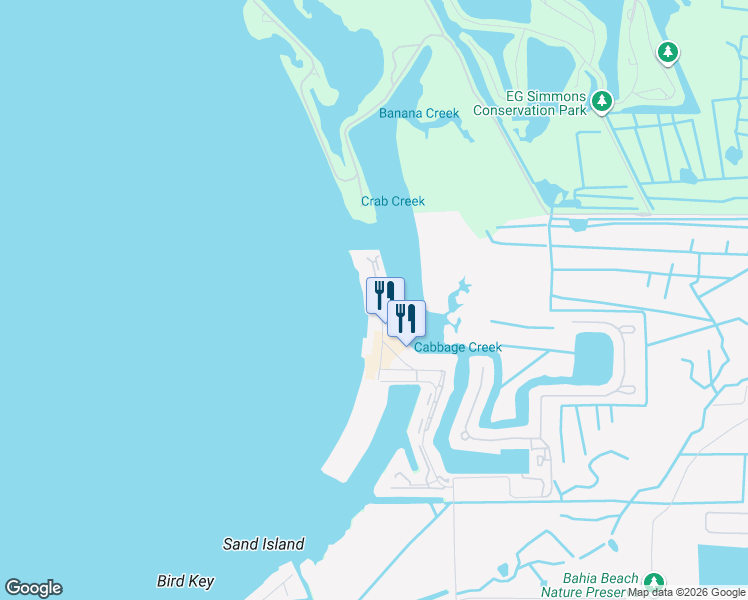 map of restaurants, bars, coffee shops, grocery stores, and more near 808 Bahia Del Sol Drive in Ruskin