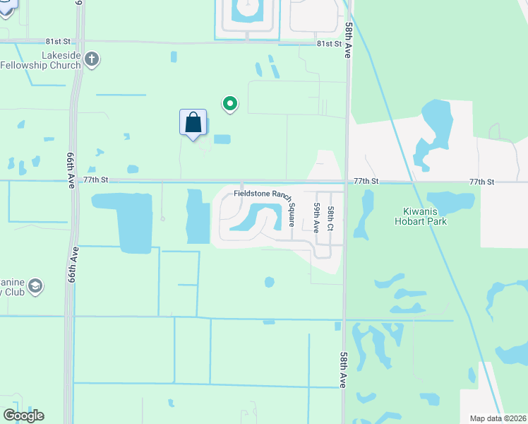 map of restaurants, bars, coffee shops, grocery stores, and more near 7578 Fieldstone Ranch Square in Vero Beach