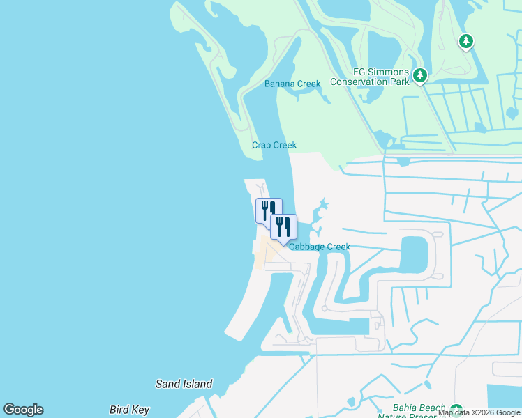 map of restaurants, bars, coffee shops, grocery stores, and more near 812 Bahia Del Sol Drive in Ruskin