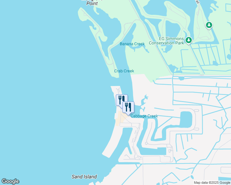 map of restaurants, bars, coffee shops, grocery stores, and more near 828 Bahia Del Sol Drive in Ruskin