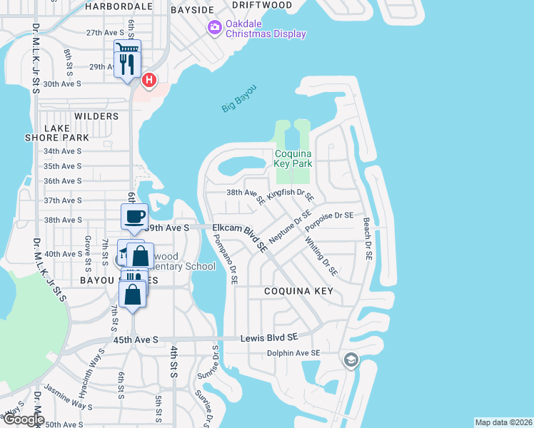 map of restaurants, bars, coffee shops, grocery stores, and more near in St. Petersburg