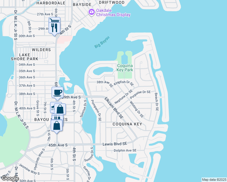 map of restaurants, bars, coffee shops, grocery stores, and more near in St. Petersburg