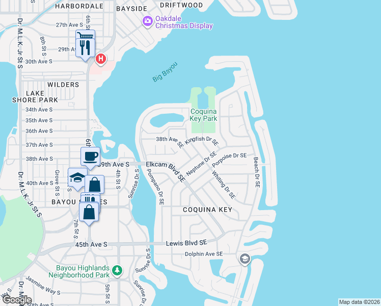 map of restaurants, bars, coffee shops, grocery stores, and more near in St. Petersburg