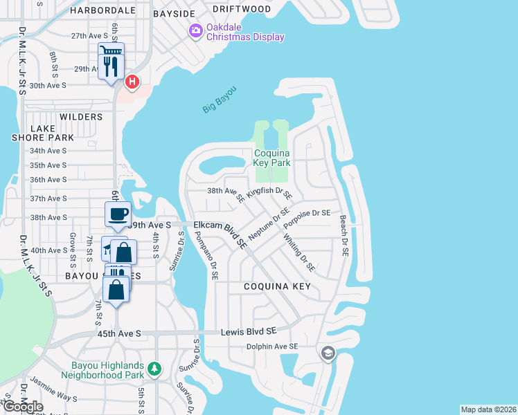 map of restaurants, bars, coffee shops, grocery stores, and more near in St. Petersburg