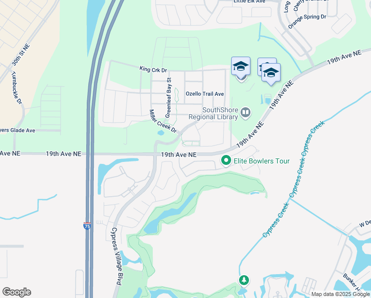 map of restaurants, bars, coffee shops, grocery stores, and more near 7233 Wash Island Drive in Sun City Center