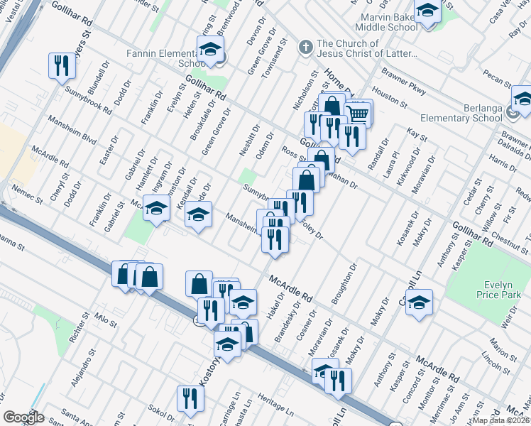 map of restaurants, bars, coffee shops, grocery stores, and more near 4729 Queen Drive in Corpus Christi