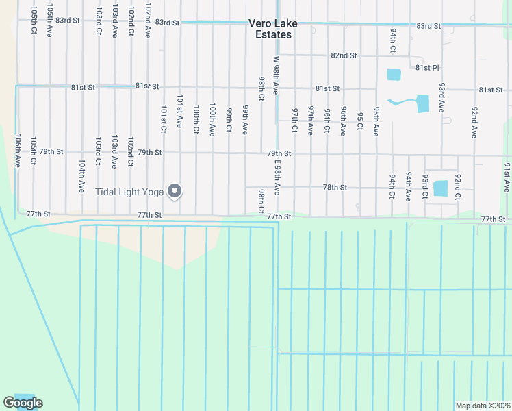 map of restaurants, bars, coffee shops, grocery stores, and more near 7735 98 Court in Vero Beach