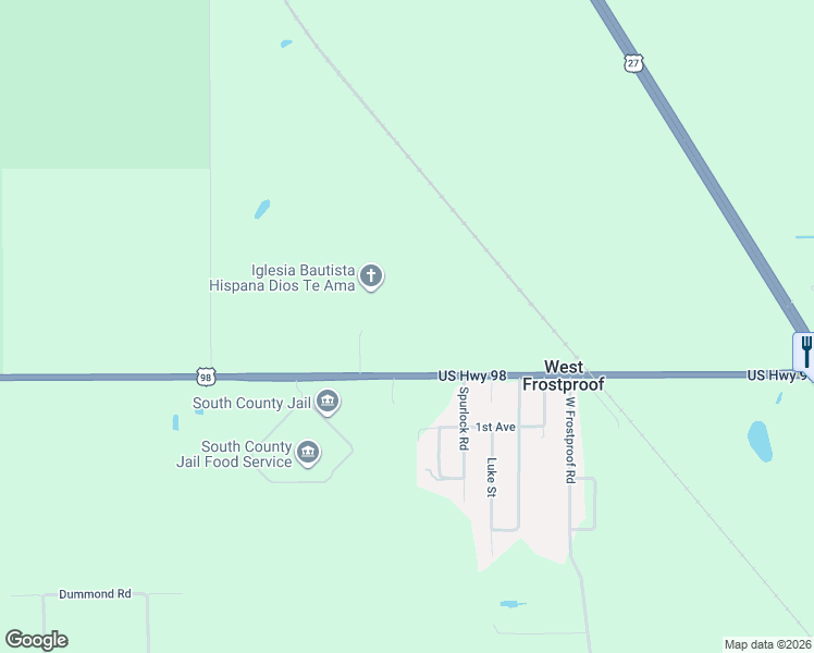 map of restaurants, bars, coffee shops, grocery stores, and more near 920 U.S. 98 in Frostproof