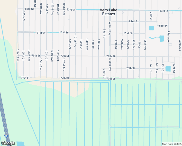 map of restaurants, bars, coffee shops, grocery stores, and more near 7745 99th Court in Vero Beach