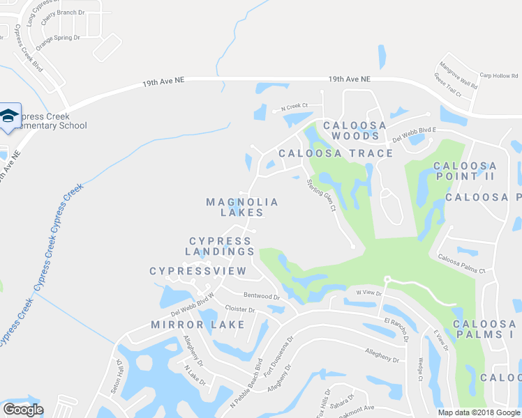 map of restaurants, bars, coffee shops, grocery stores, and more near Gardenia Landings Lane in Sun City Center