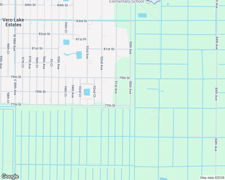 map of restaurants, bars, coffee shops, grocery stores, and more near 7805 91st Avenue in Vero Beach