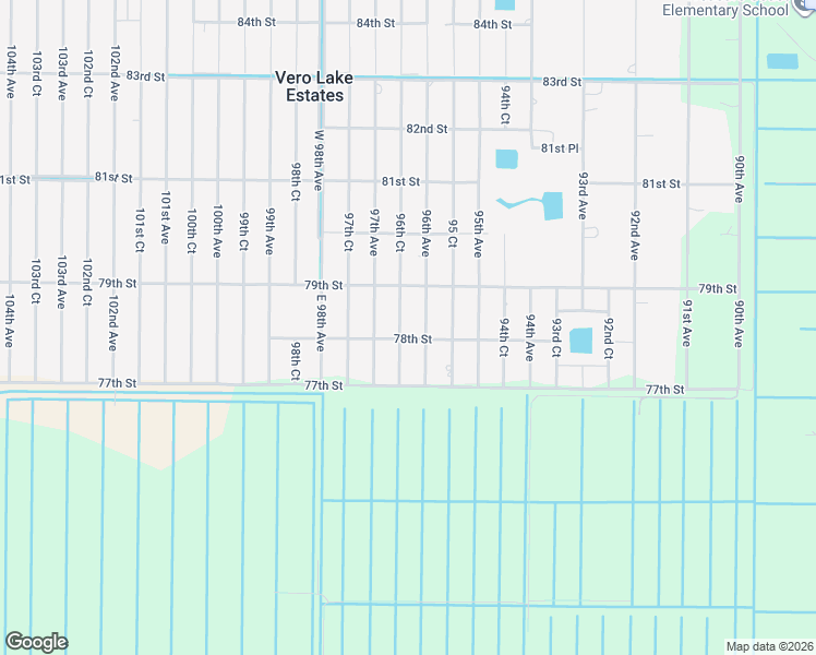 map of restaurants, bars, coffee shops, grocery stores, and more near 9650 78th Street in Vero Beach